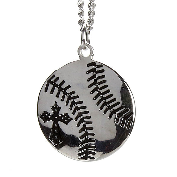 Men's Stainless Steel Baseball Necklace (#SOS-20375) | Men ...